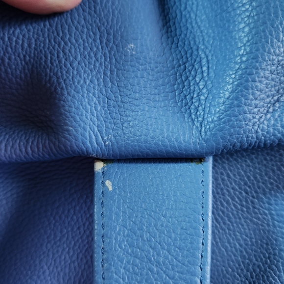 Dooney & Bourke Blue Hobo Bag with Silver Accents - Picture 15 of 16